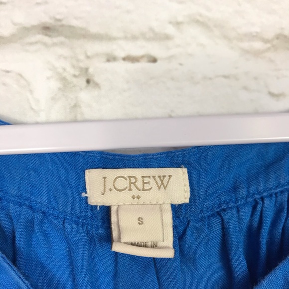 J. Crew Factory Linen Embroidered SquareNeck Dress - Picture 7 of 8